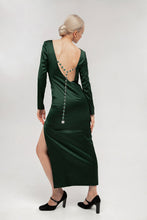 Load image into Gallery viewer, silk midi dress