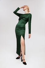 Load image into Gallery viewer, silk midi dress