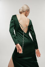Load image into Gallery viewer, silk midi dress