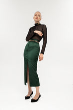Load image into Gallery viewer, silk midi skirt