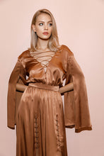 Load image into Gallery viewer, boho style silk dress