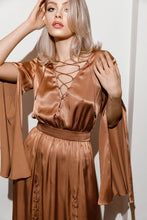 Load image into Gallery viewer, boho style silk dress