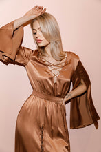 Load image into Gallery viewer, boho style silk dress